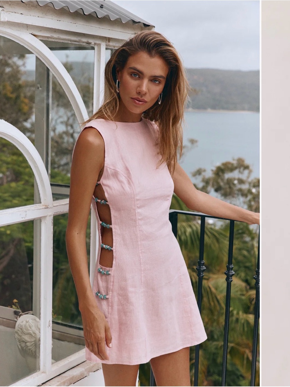 NWT VRG GRL mini linen dress